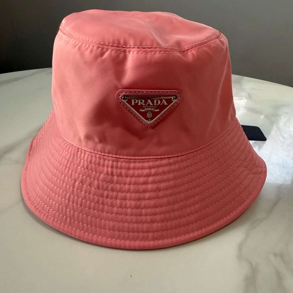 Prada Coral Pink Kids Bucket Hat